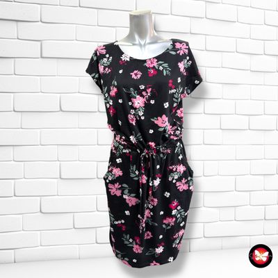 **HOY** Vestido de manga corta de flores JANINA color Negro y varios Talla 38