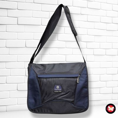 **HOY** Bolso bandolera para ordenador VAGABOND color Negro y azul Talla GRANDE