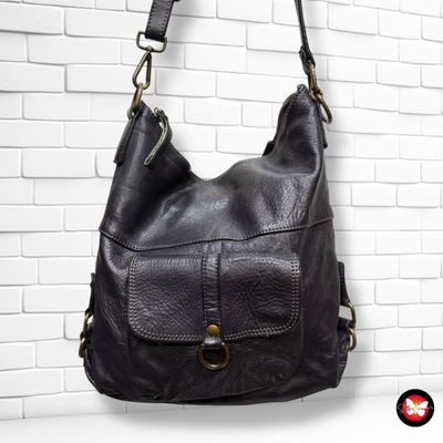 **HOY** Bolso de hombro de piel  color Negro Talla GRANDE
