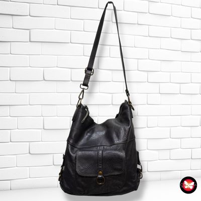 **HOY** Bolso de hombro de piel  color Negro Talla GRANDE
