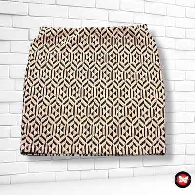 **HOY** Falda elástica estampada ATMOSPHERE color Salmón y negro Talla 34