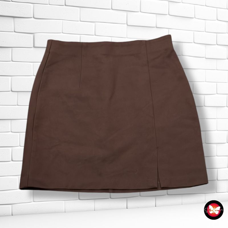 Falda básica  STRADIVARIUS color Marrón Talla S