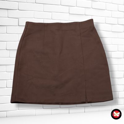 **HOY** Falda básica  STRADIVARIUS color Marrón Talla S