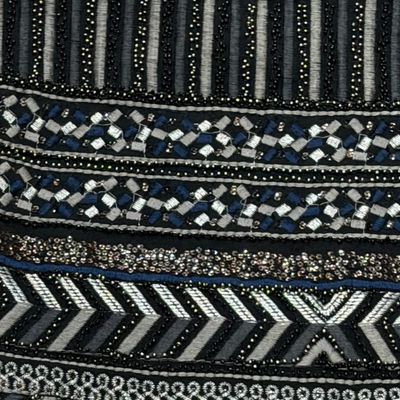 **HOY** Falda de noche con pedrería y lentejuelas PIMKIE color Negro Talla L