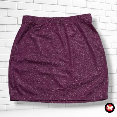 **HOY** Falda con lurex SHEIN color Uva Talla M
