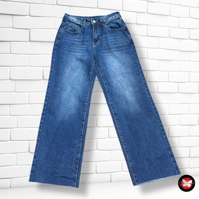 **HOY** Pantalón vaquero ancho de pierna SHEIN color Azul Talla S