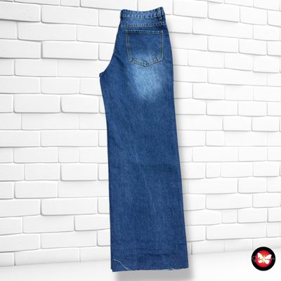 **HOY** Pantalón vaquero ancho de pierna SHEIN color Azul Talla S