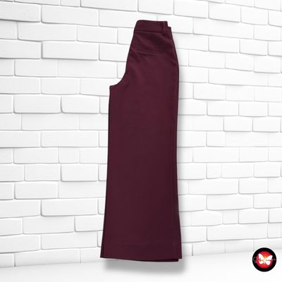 **HOY** Pantalón de vestir ancho de pierna GESTUZ color Granate Talla 34