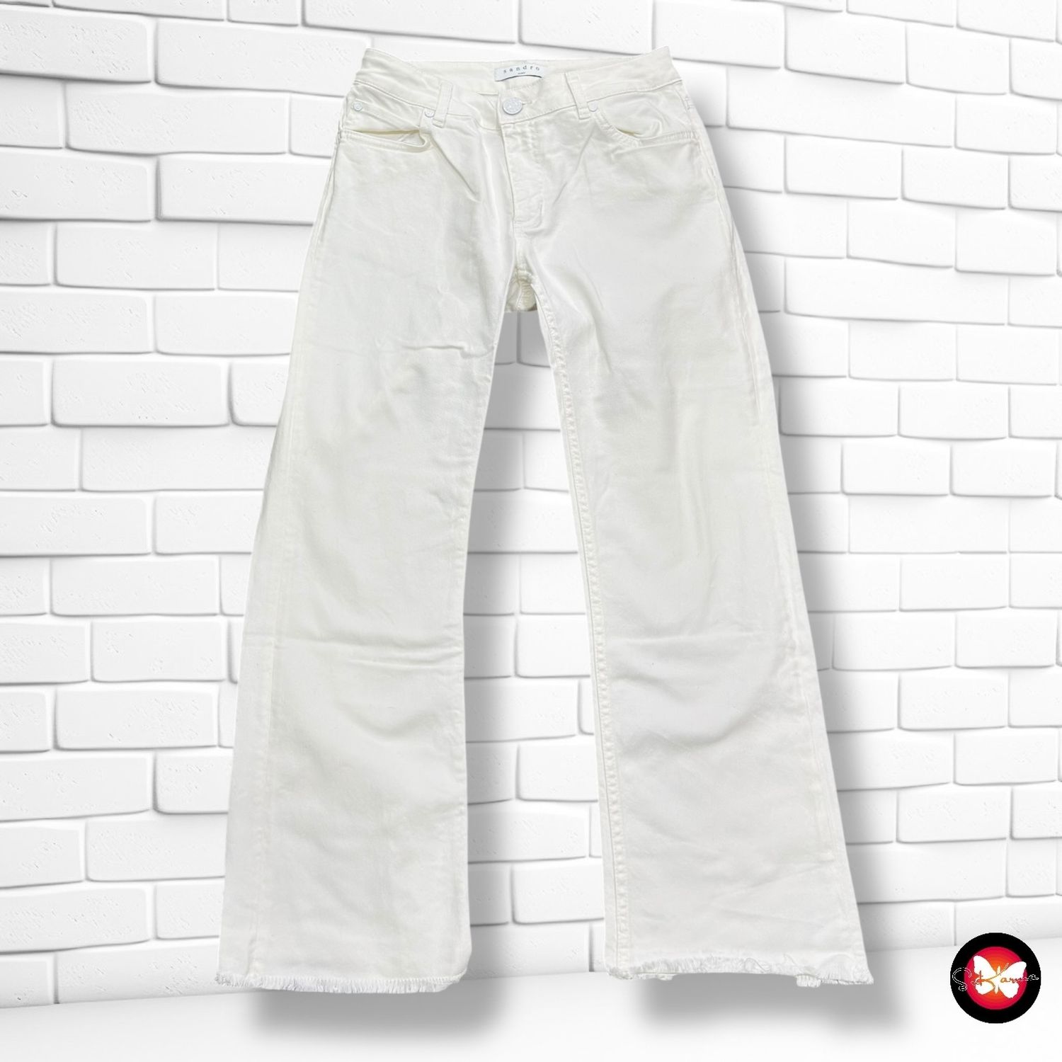 **HOY** Pantalón vaquero SANDRO color Blanco Talla 38