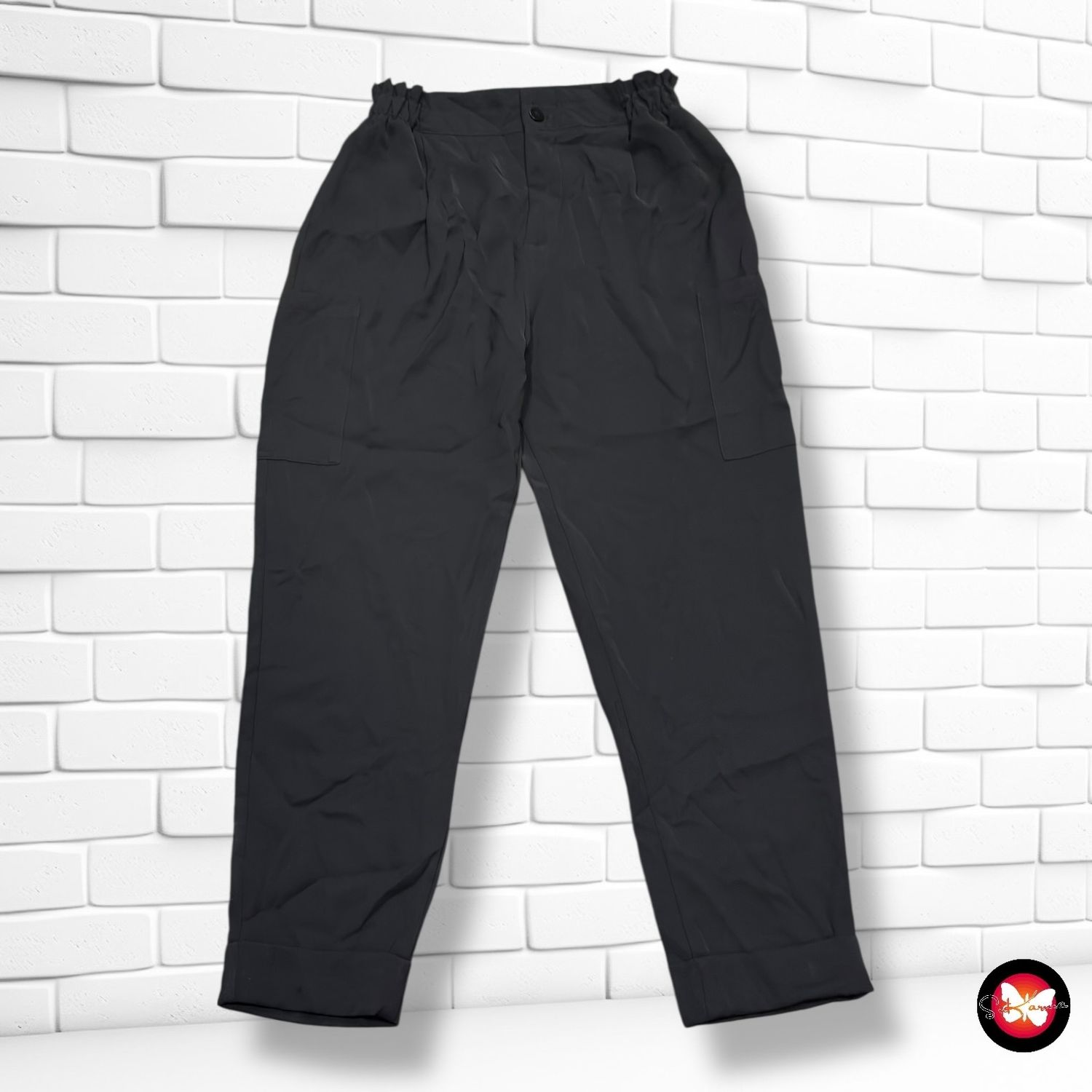 **HOY** Pantalón cargo de vestir ZARA color Negro Talla 38