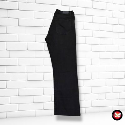 **HOY** Pantalón vaquero ancho de pierna MANGO color Negro Talla 38