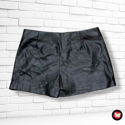 **HOY** Falda / Short de piel sintética ZARA color Negro Talla S