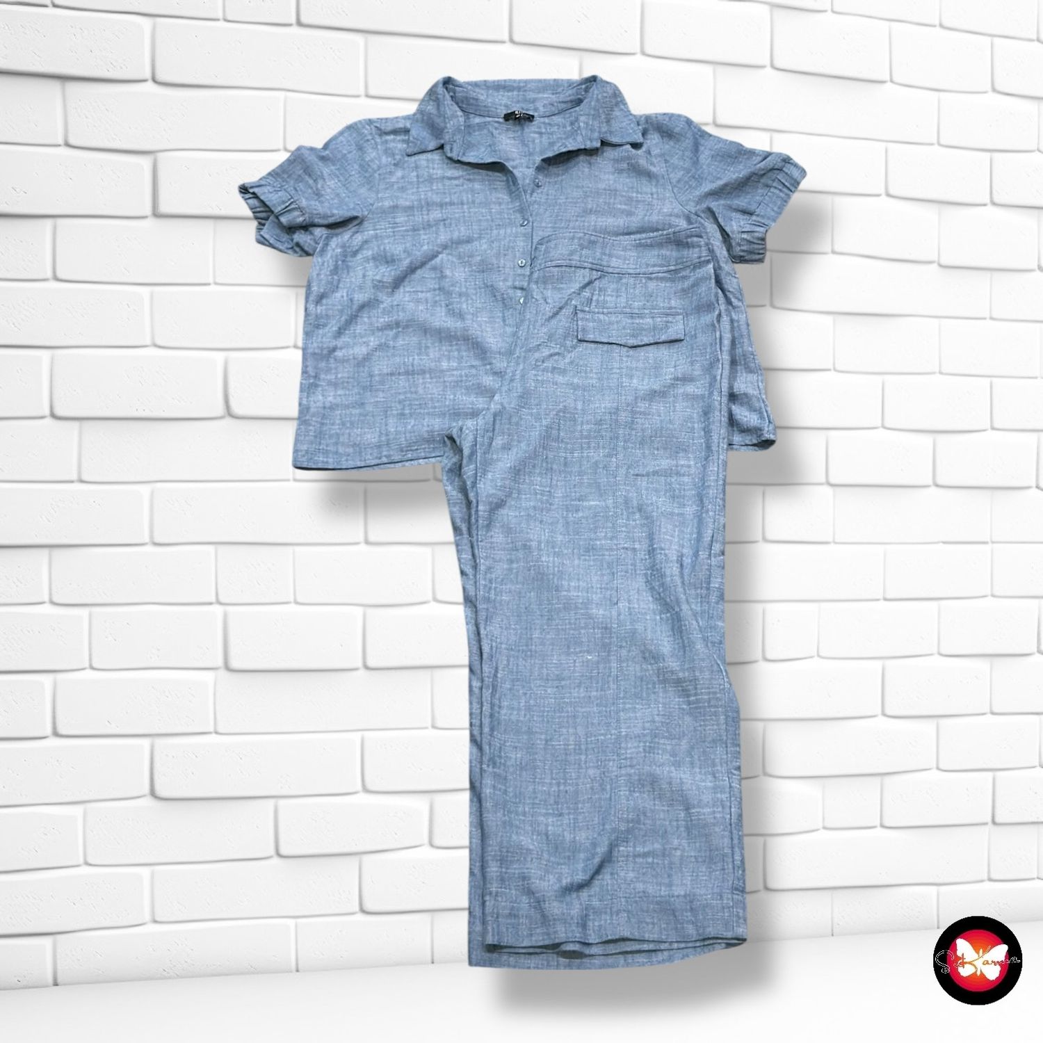 **HOY** Conjunto blusa + pantalón RIU color Azul Talla 46