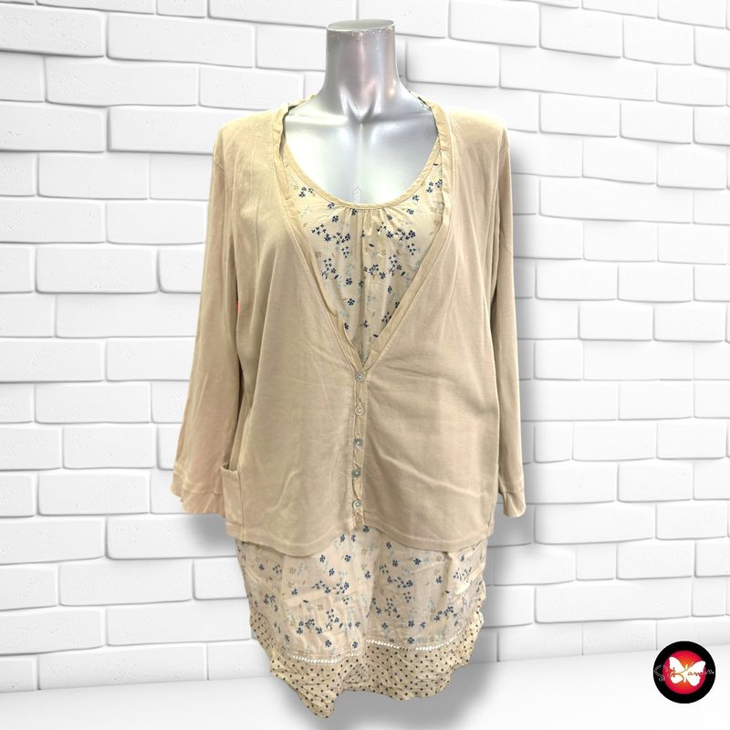 **HOY** Blusa con chaqueta GORO color Beige Talla XL