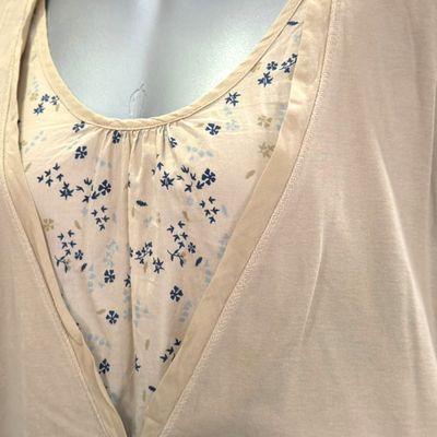 Blusa con chaqueta GORO color Beige Talla XL