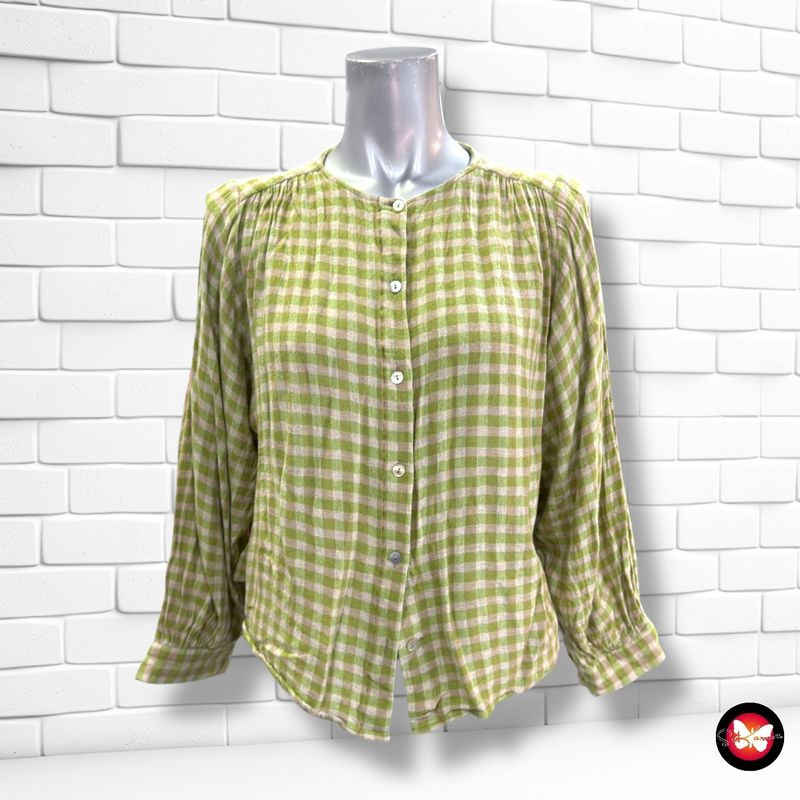 **HOY** Camisa de cuadritos  MASSIMO DUTTI color Verde y beige Talla XS
