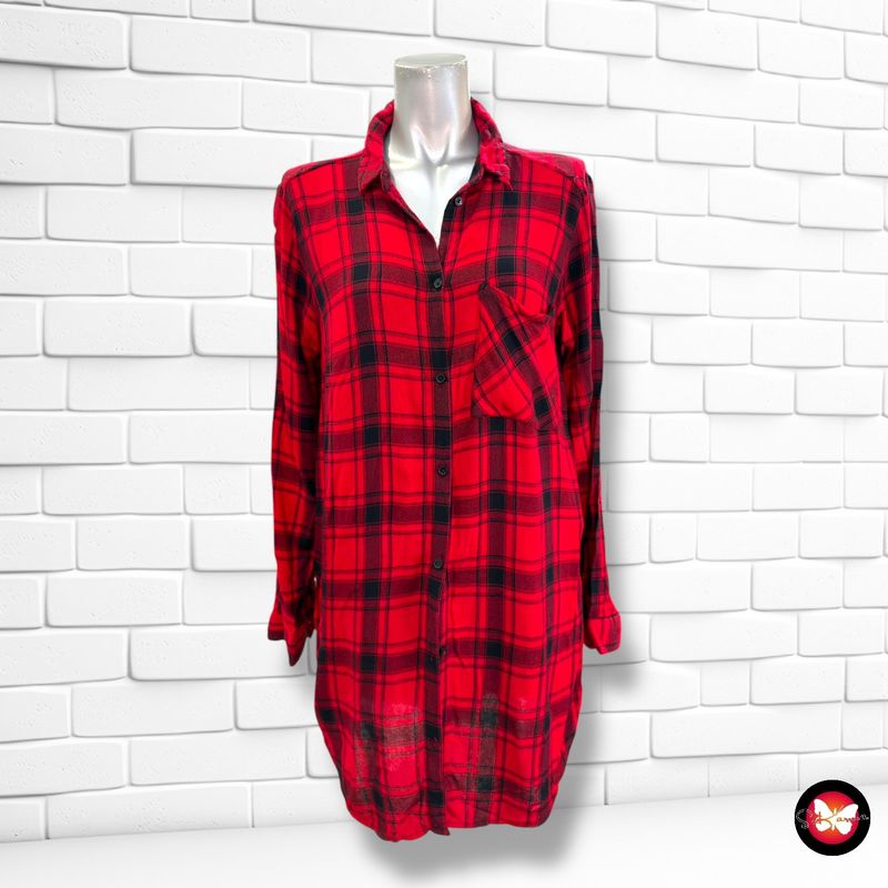 **HOY** Camisa de cuadros DIVIDED color Rojo y negro Talla 40