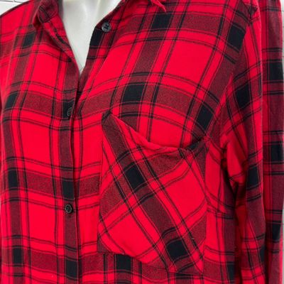 Camisa de cuadros DIVIDED color Rojo y negro Talla 40