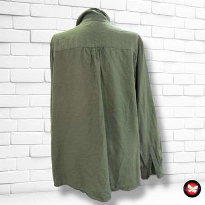 Camisa de manga larga UNIQLO color Verde Talla L