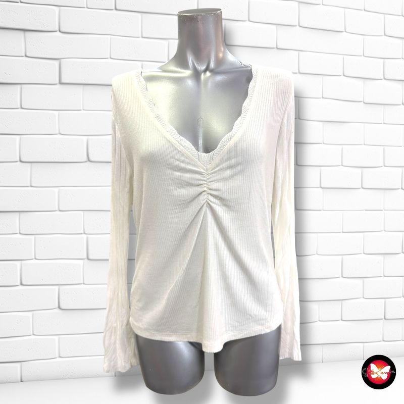 **HOY** Camiseta con mangas de punto DESIGUAL color Blanco Talla XL