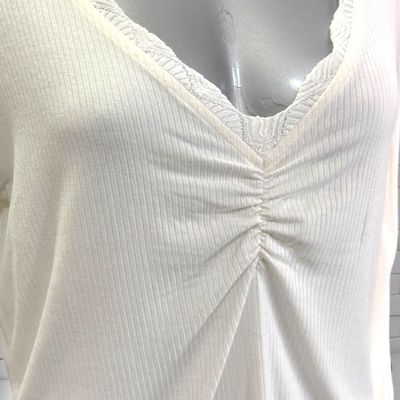 Camiseta con mangas de punto DESIGUAL color Blanco Talla XL