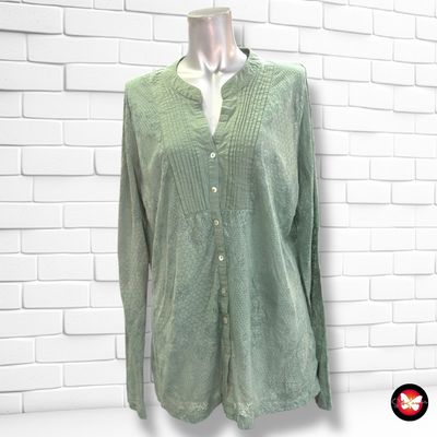 Camisa de manga larga traslúcida SOYACONCEPT color Verde Talla XL
