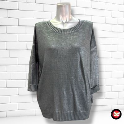 Jersey de media manga ETAM color Gris y plateado Talla S