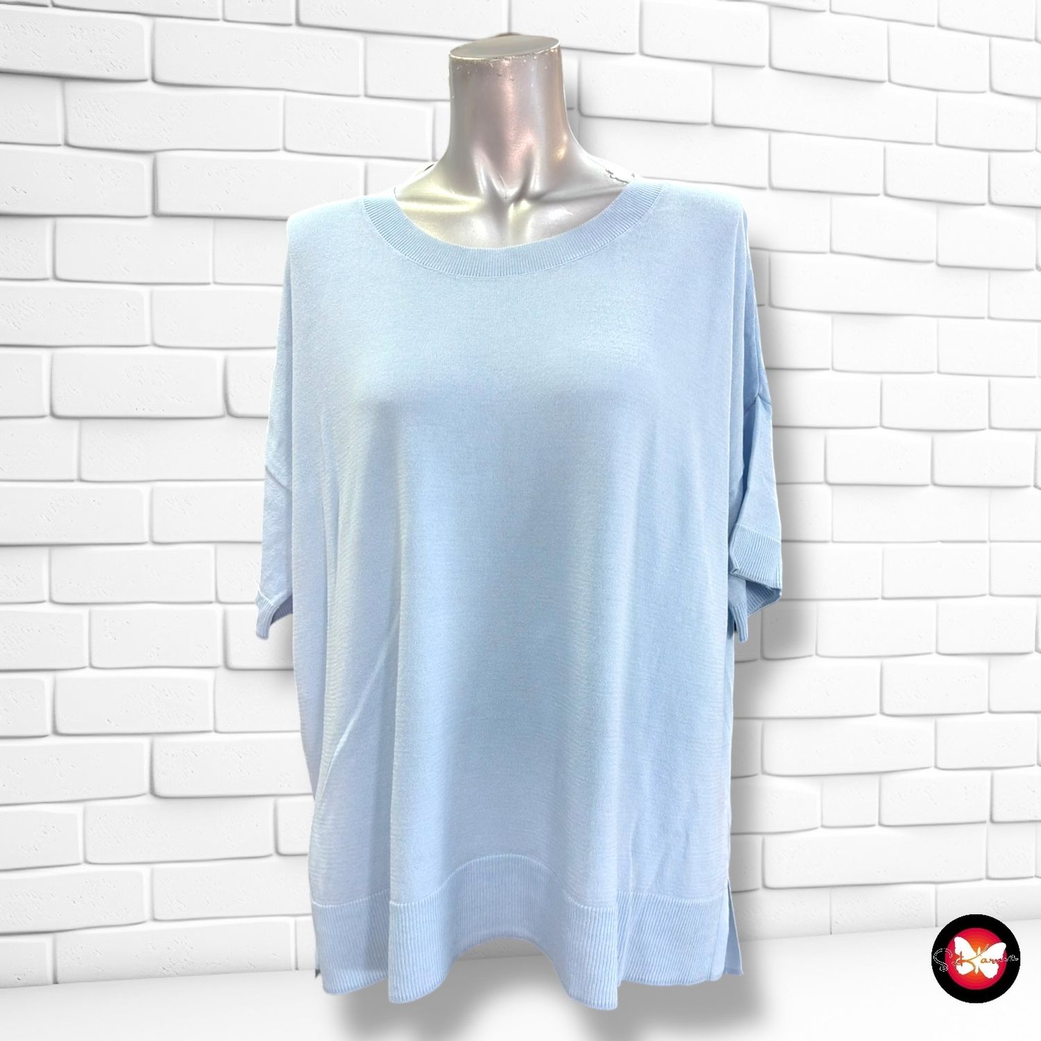 Jersey de manga corta SELECTED FEMME color Celeste Talla L