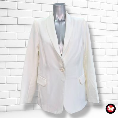 **HOY** Blazer básica OLIMARA color Blanco Talla 38