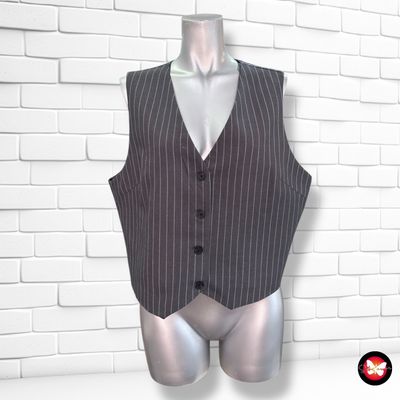 **HOY** Chaleco office de rayitas PAGEONE color Gris Talla 44
