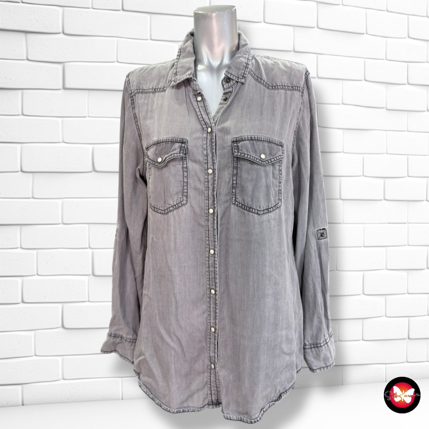 **HOY** Camisa vaquera AMISU color Gris Talla M