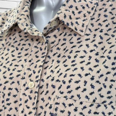 **HOY** Camisa de pana LLOYD’S color Beige y azul Talla 44