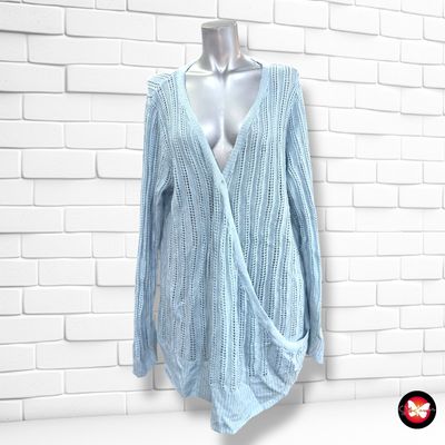 **HOY** Jersey de ganchillo cruzado BODY FLIRT color Celeste Talla 48/50