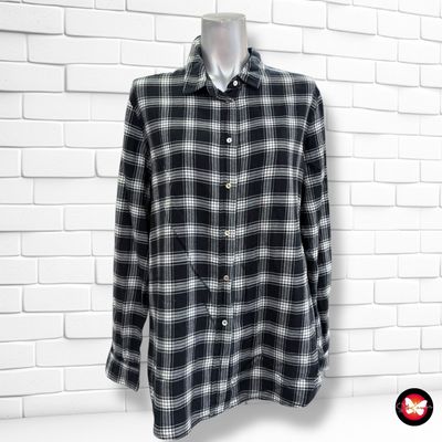 **HOY** Camisa de cuadros H&amp;M color Negro y blanco Talla 36