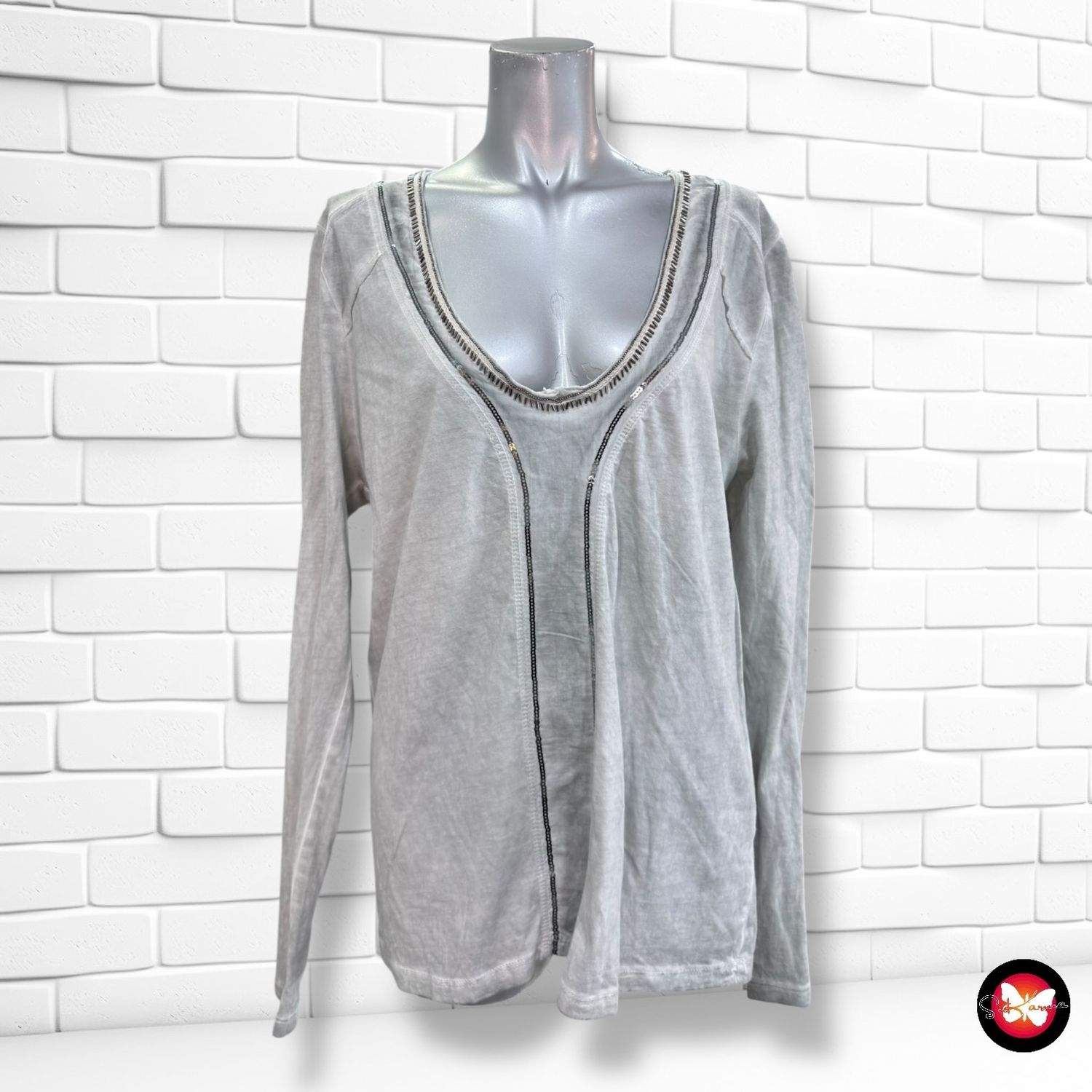 **HOY** Camiseta de manga larga GARCÍA JEANS color Gris Talla XL