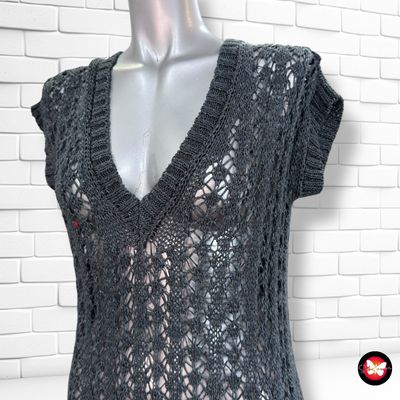 **HOY** Jersey de ganchillo  color Gris Talla M