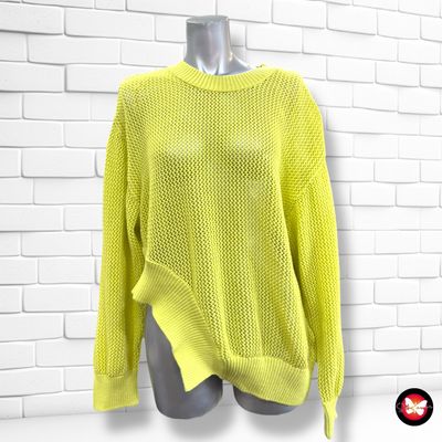 **HOY** Jersey de ganchillo ZARA color Lima Talla M