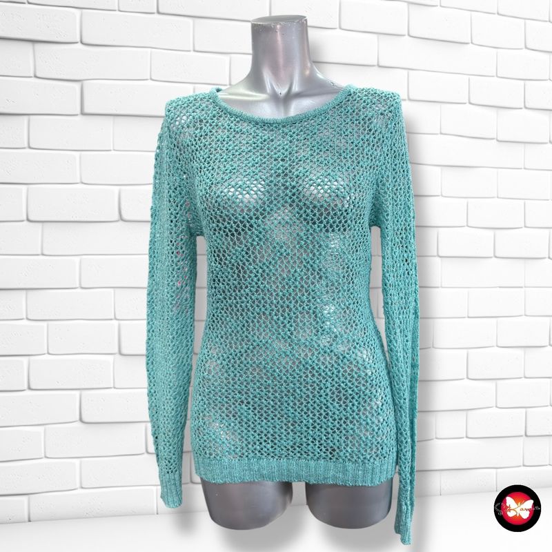 Jersey de ganchillo  color Turquesa Talla XS