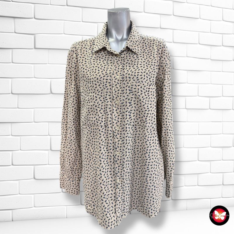 **HOY** Camisa de pana LLOYD’S color Beige y azul Talla 44