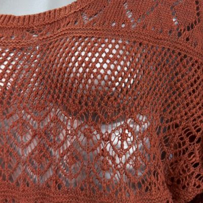 **HOY** Jersey de ganchillo JEAN PASCALE color Marrón Talla S