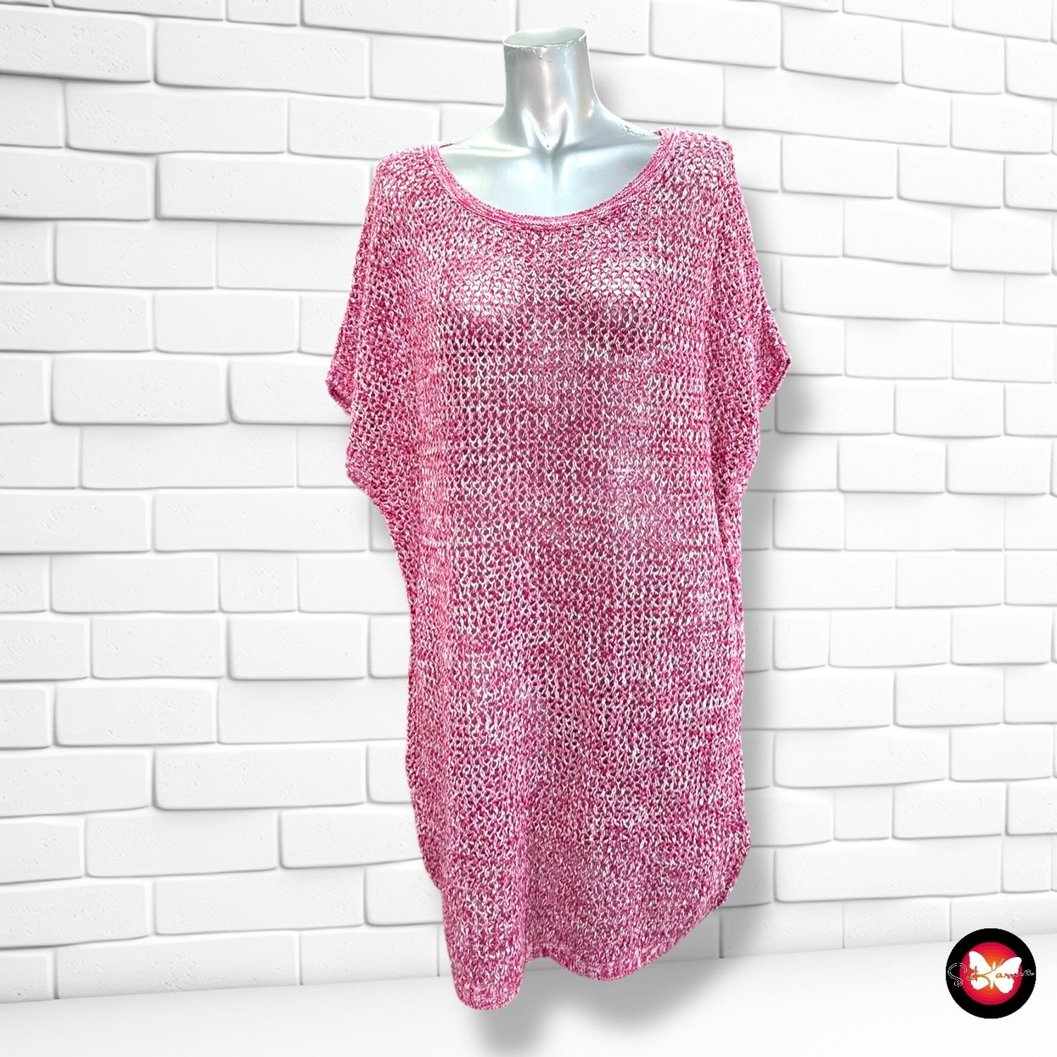 **HOY** Jersey de ganchillo ESMARA color Fresa Talla 44/46