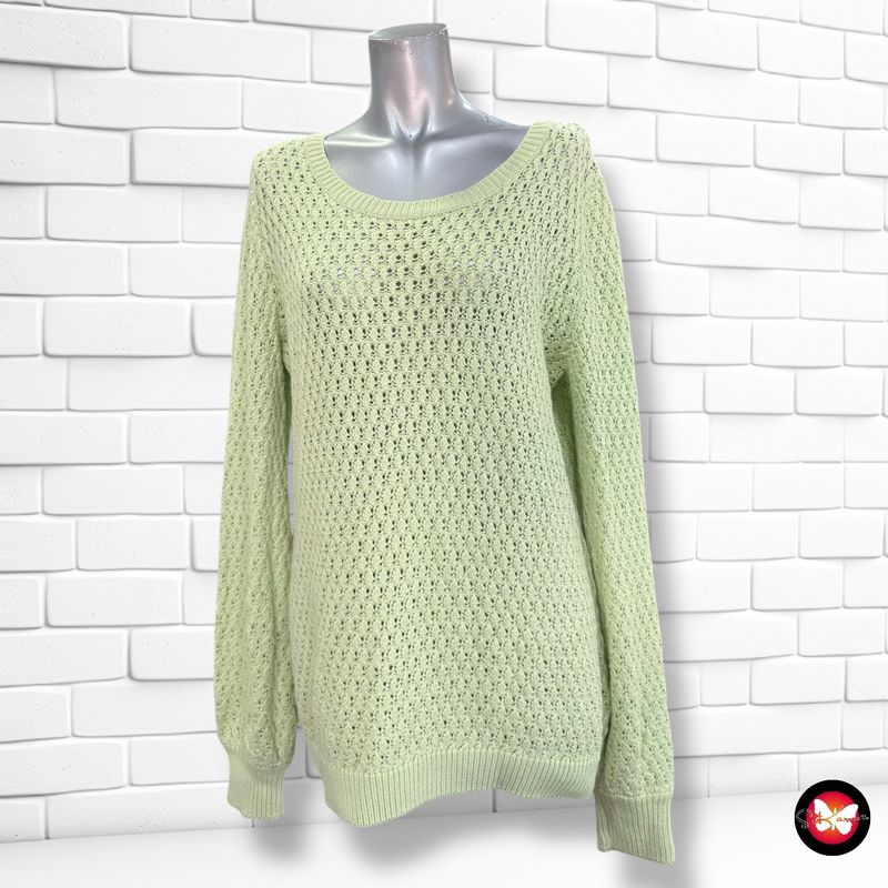 Jersey de ganchillo BPC color Verde Talla 40/42