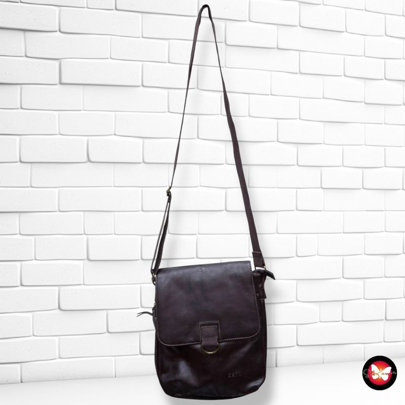 **HOY** Bolso bandolera unisex EATON color Marrón Talla MEDIANO