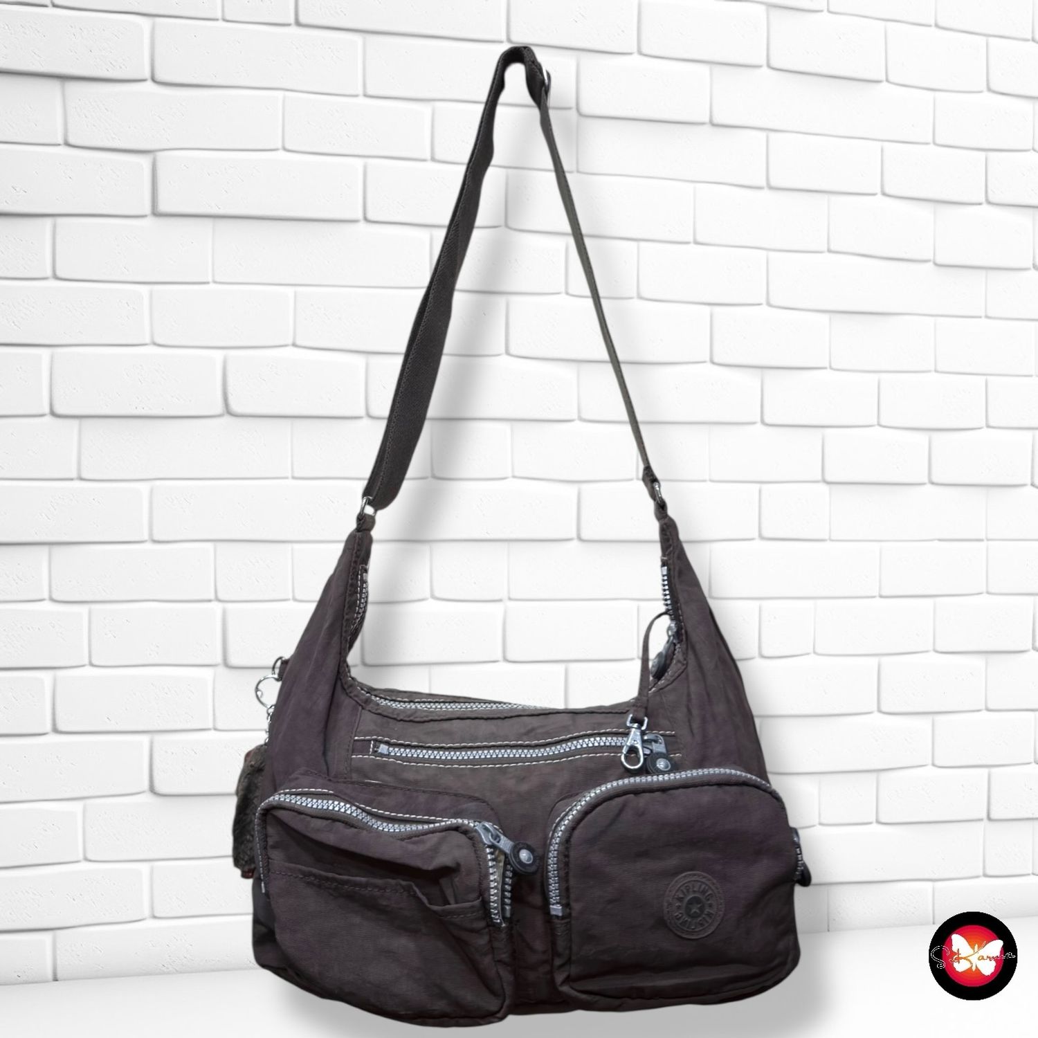 **HOY** Bolso bandolera KIPLING color Marrón Talla MEDIANO