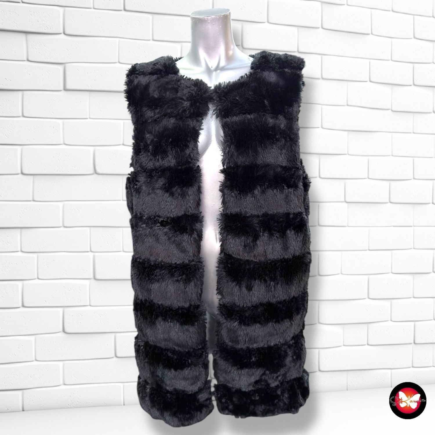 **HOY** Chaleco de pelo BELOVED color Negro Talla S