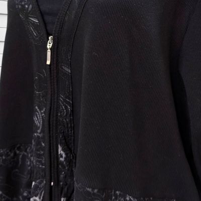 **HOY** Blusa con cremallera SONJA BLANK color Negro Talla 46/48