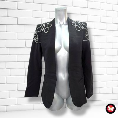 **HOY** Blazer con apliques de brillo H&M color Negro Talla 34