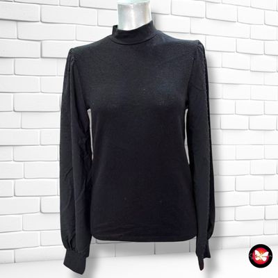 **HOY** Jersey de mangas de blusa STRADIVARIUS color Negro Talla M