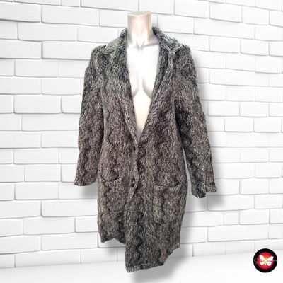 **HOY** Chaqueta de punto peludita MISS MISS color Gris Talla L