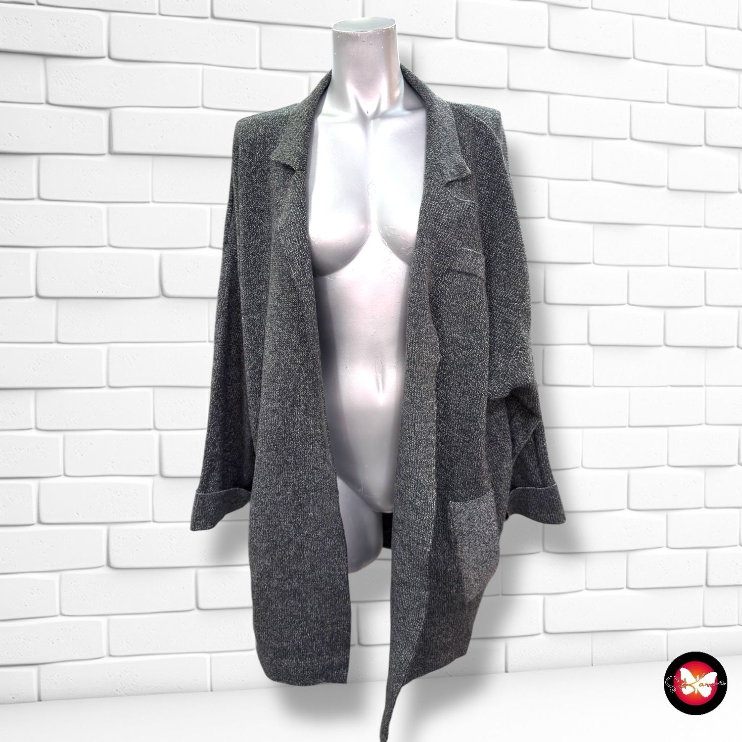 **HOY** Chaqueta de punto  ZARA color Gris oscuro Talla M